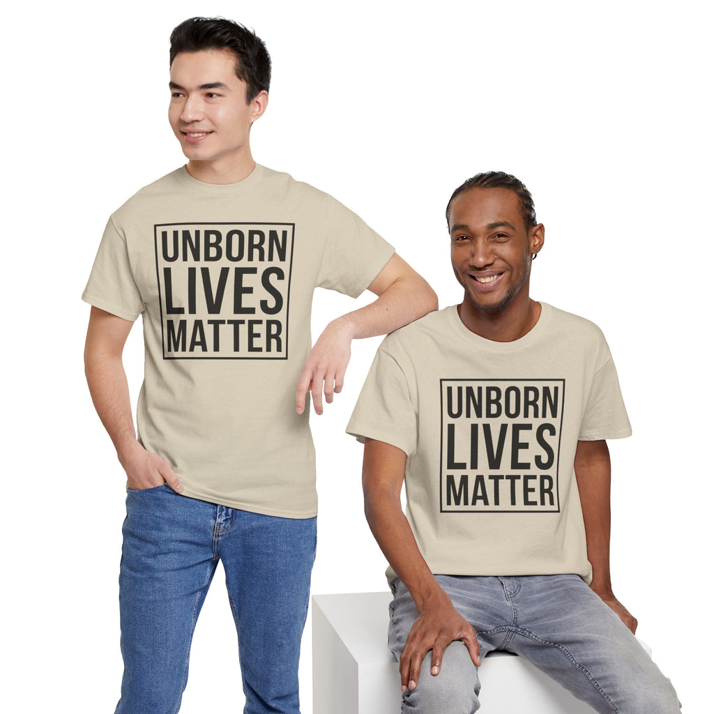 UNBORN LIVES MATTER unisex cotton tee