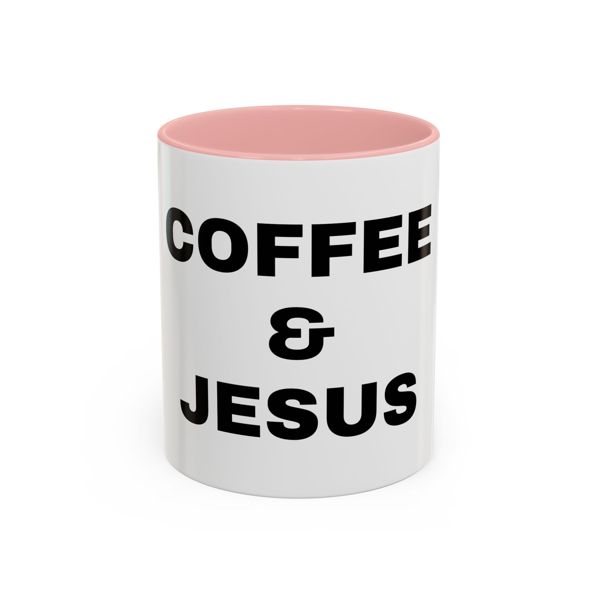 COFFEE & JESUS Accent Coffee Mug (11, 15oz)